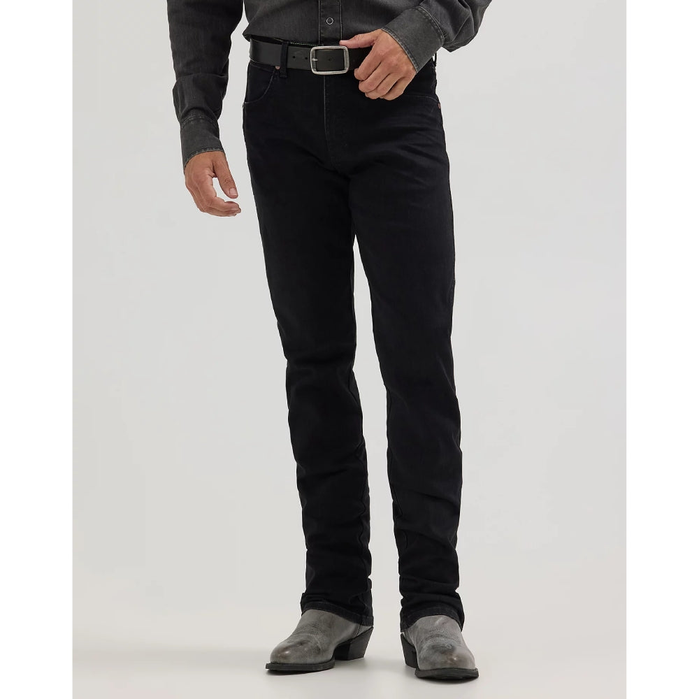 Wrangler Mens Retro Black Straight Jeans