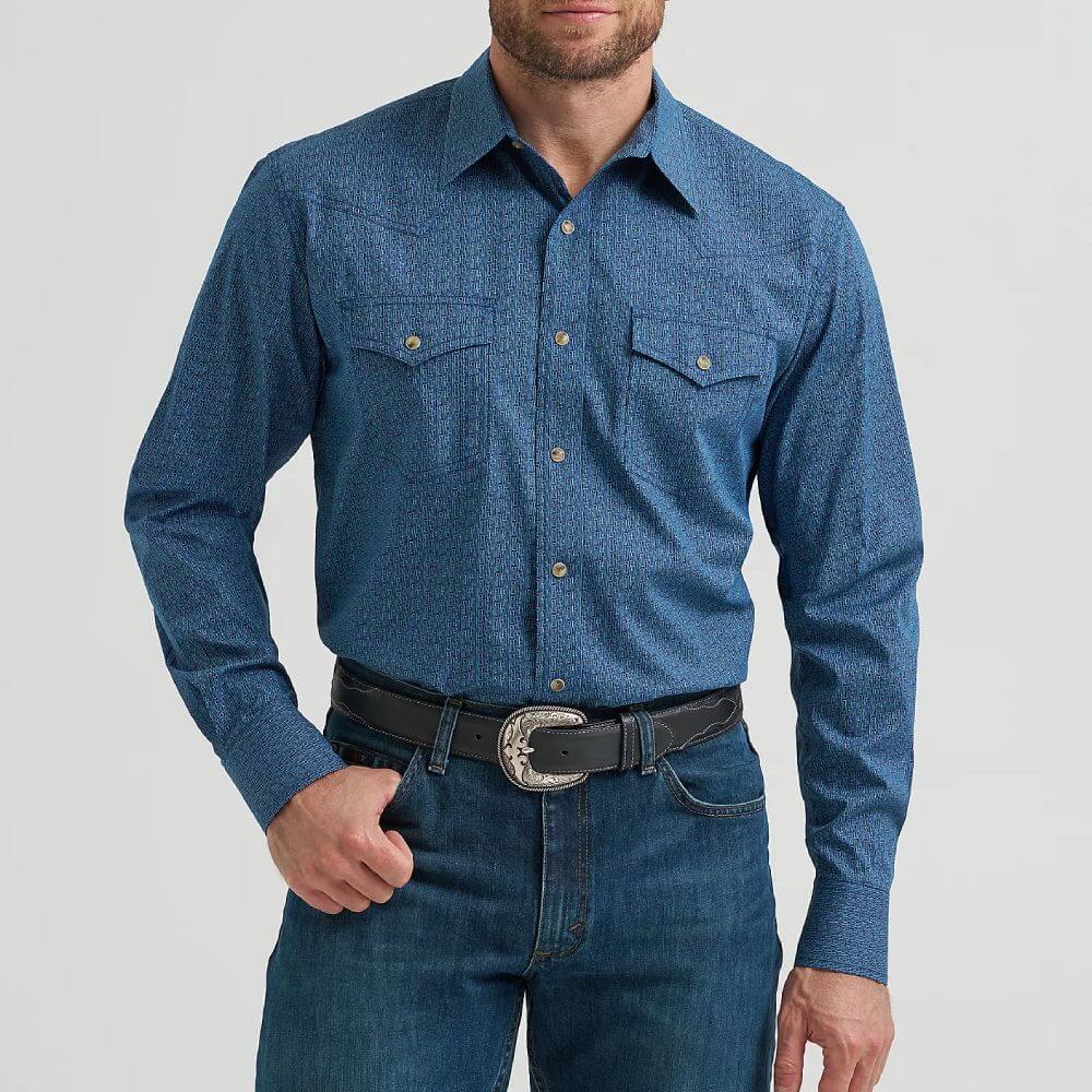 Wrangler Mens 20X® Advanced Comfort Western Shirt - 112369482