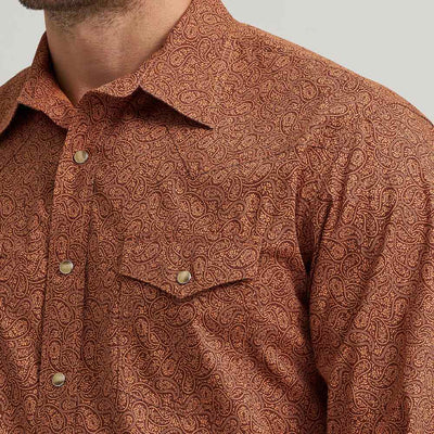 Wrangler Mens 20X Comfort Western Shirt