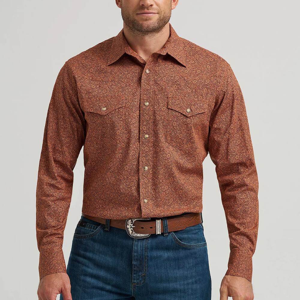 Wrangler Mens 20X Comfort Western Shirt