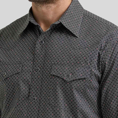 Wrangler Mens 20X® Competition Advanced Comfort Shirt Dark Shadow - 112369492