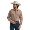 Wrangler Mens 20X Competition Advanced Comfort Shirt Red/Brown - 112381478