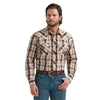 Wrangler Mens 20X Competition Advanced Comfort Shirt Red/Brown - 112381479