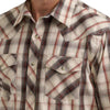 Wrangler Mens 20X Competition Advanced Comfort Shirt Red/Brown - 112381479