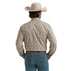 Wrangler Mens 20X Competition Advanced Comfort Shirt Red/Brown - 112381480