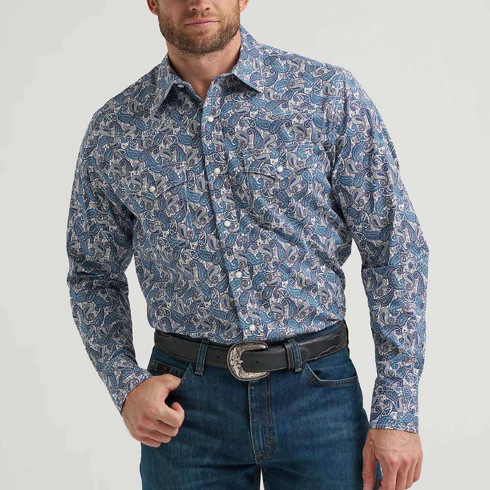 Wrangler Mens 20X® Competition Advanced Comfort Western Shirt