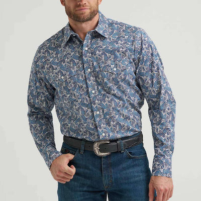 Wrangler Mens 20X® Competition Advanced Comfort Western Shirt
