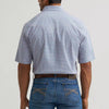 Wrangler Mens 20X® Competition Advanced Comfort Western Snap Shirt Blue Stops - 112374290