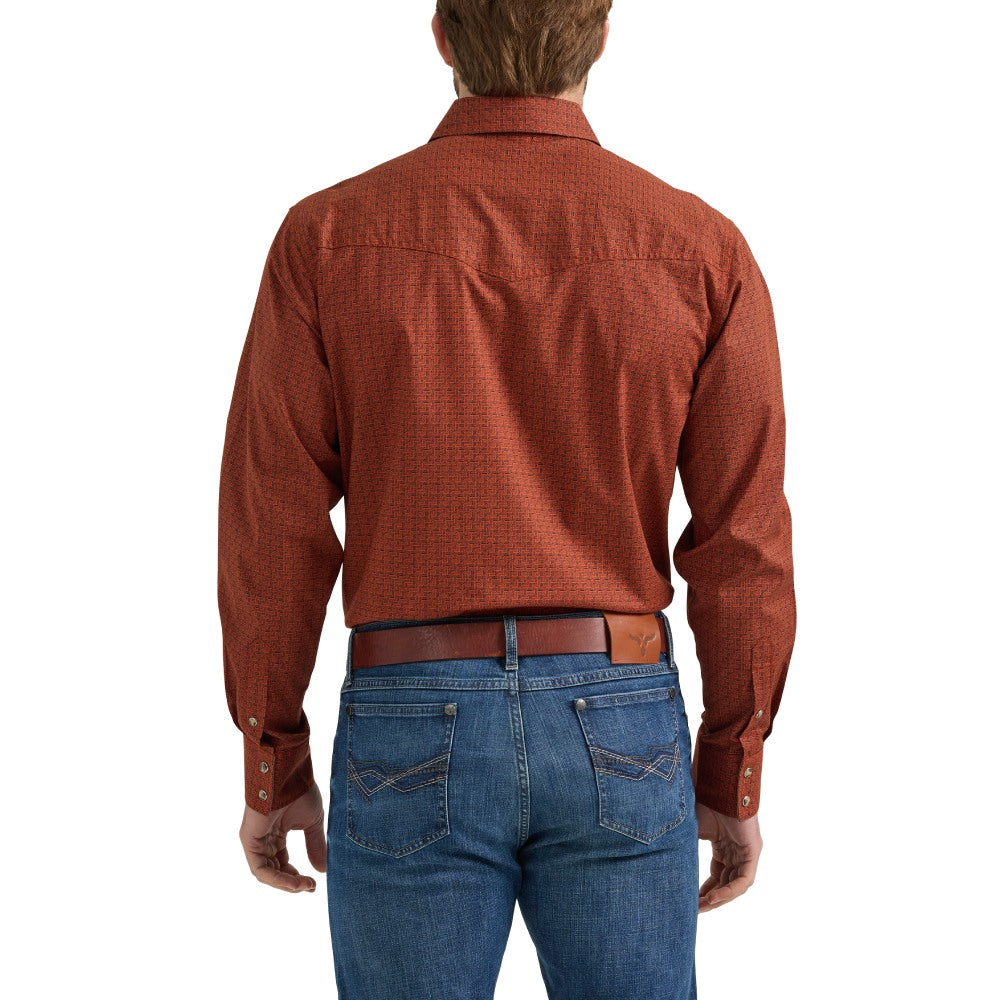 Wrangler Mens 20X Competition Orange Shirt