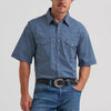 Wrangler Mens 20X® Competition Western Shirt Navy Daisy - 112374291