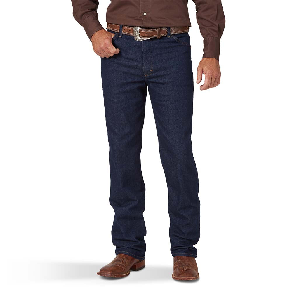 Wrangler Mens Active Flex Slim Cowboy Jeans In Prewashed Indigo - 10936AFPW
