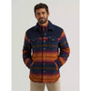 Wrangler Mens All Terrain Gear Fleece Shirt Jacket Multicolor - 112382432