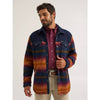 Wrangler Mens All Terrain Gear Fleece Shirt Jacket Multicolor - 112382432