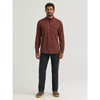 Wrangler Mens All Terrain Gear Live-In Print Shirt Sepia - 112382422