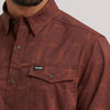 Wrangler Mens All Terrain Gear Live-In Print Shirt Sepia - 112382422