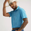 Wrangler Mens All Terrain Gear Performance Polo Shirt Airy Blue - 112375252