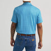 Wrangler Mens All Terrain Gear Performance Polo Shirt Airy Blue - 112375252