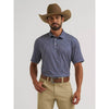 Wrangler Mens All Terrain Gear Performance Polo Shirt Blue Depths - 112382488