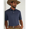 Wrangler Mens All Terrain Gear Performance Polo Shirt Blue Nights - 112382471