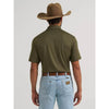Wrangler Mens All Terrain Gear Performance Polo Shirt Olive Night - 112382472