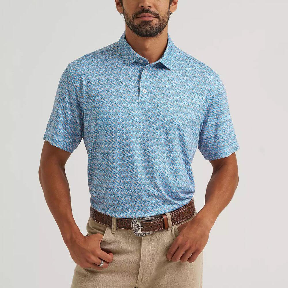 Wrangler Mens All Terrain Gear Performance Polo Shirt
