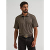 Wrangler Mens All Terrain Gear Performance Polo Shirt Turkish Coffee - 112382469