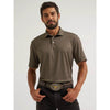 Wrangler Mens All Terrain Gear Performance Polo Shirt Turkish Coffee - 112382469