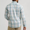 Wrangler Mens All Terrain Gear Plaid Shirt Abyss Check - 112375099