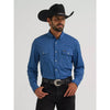 Wrangler Mens All Terrain Gear Technical Snap Shirt Navy - 112382501