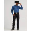 Wrangler Mens All Terrain Gear Technical Snap Shirt Navy - 112382501