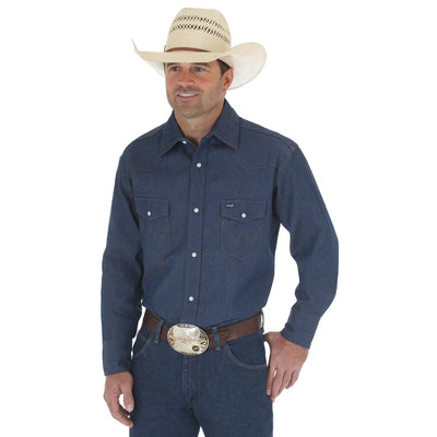 Wrangler Mens Authentic Cowboy Cut Work Shirt - 70127MW