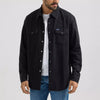 Wrangler Mens Black Denim Western Shirt - 112361702