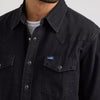 Wrangler Mens Black Denim Western Shirt - 112361702