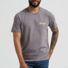 Wrangler Mens Bucking Cowboy T-Shirt Quiet Shade (grey) - 112368627