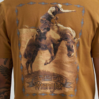 Wrangler Mens Bucking Cowboy T-Shirt