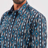 Wrangler Mens Checotah Black Bleu Shirt