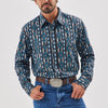 Wrangler Mens Checotah Black Bleu Shirt