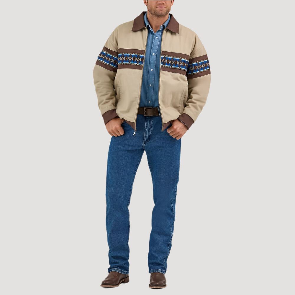 Wrangler Mens Checotah Bomber Jacket North Shore