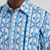 Wrangler Mens Checotah® Western Snap Printed Shirt Icy - 112379225