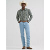 Wrangler Mens Checotah® Western Snap Printed Shirt Olivine - 112379228