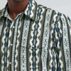 Wrangler Mens Checotah® Western Snap Printed Shirt Olivine - 112379228