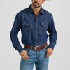 Wrangler Mens Classic Denim Western Shirt