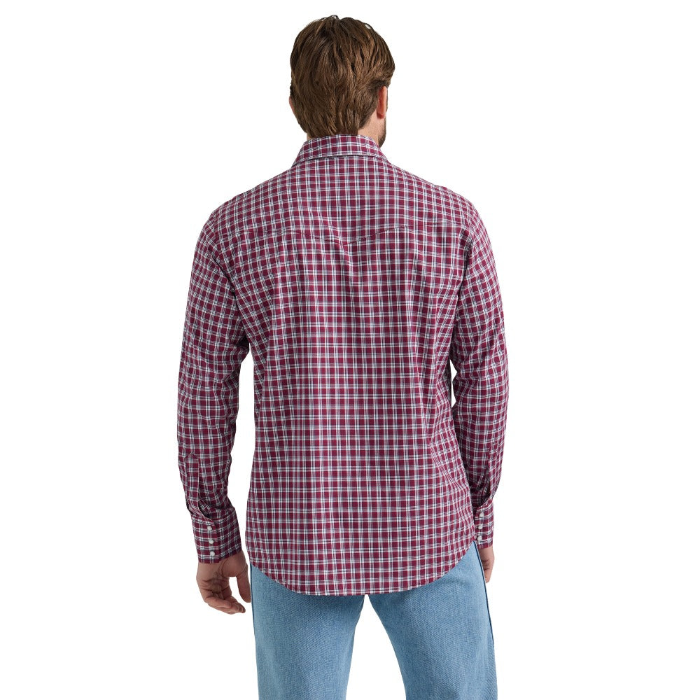 Wrangler Mens Classic Fit Red Shirt