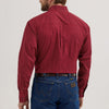 Wrangler Mens Classic Geometric Red Shirt