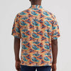 Wrangler Mens Coconut Cowboy Camp Shirt Orange - 112378980