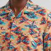 Wrangler Mens Coconut Cowboy Camp Shirt Orange - 112378980
