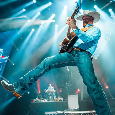 Wrangler Mens Cody Johnson 20X Jeans Blue Stone - 112369005