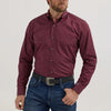 Wrangler Mens Cody Johnson Burgundy Shirt