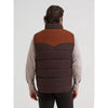 Wrangler Mens Corduroy Yoke Puffer Vest Cambridge Brown - 112381922