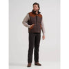 Wrangler Mens Corduroy Yoke Puffer Vest Cambridge Brown - 112381922